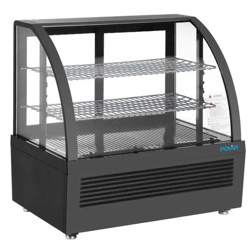 Polar C-Serie Tischkühlvitrine 100 Liter schwarz