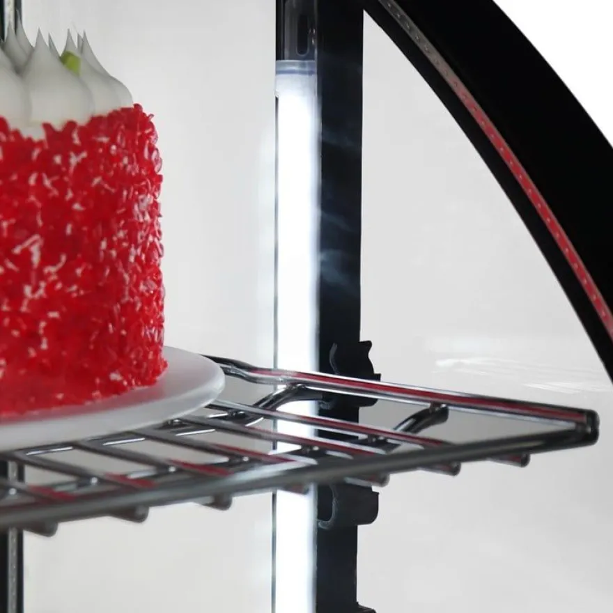 Polar C-Serie Tischkühlvitrine 100 Liter schwarz