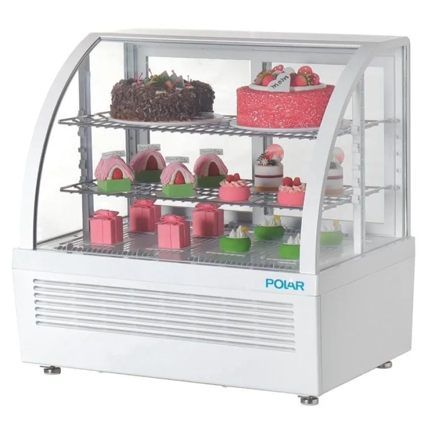 Polar C-Serie Tischkühlvitrine 100 Liter weiß