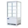 Polar C-Serie Tischkühlvitrine 86 Liter mit gebogener Tür, weiß
