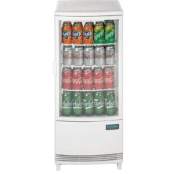 Polar C-Serie Tischkühlvitrine 86 Liter mit gebogener Tür, weiß