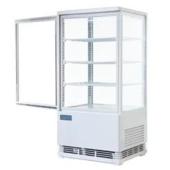 Polar C-Serie Tischkühlvitrine 86 Liter mit gebogener Tür, weiß