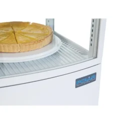 Polar C-Serie Tischkühlvitrine 86 Liter mit gebogener Tür, weiß