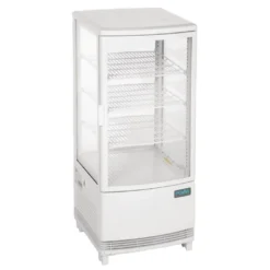 Polar C-Serie Tischkühlvitrine 86 Liter mit gebogener Tür, weiß