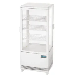 Polar C-Serie Tischkühlvitrine 86 Liter mit gebogener Tür, weiß