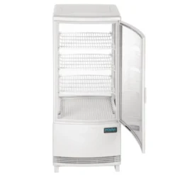 Polar C-Serie Tischkühlvitrine 86 Liter mit gebogener Tür, weiß