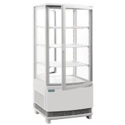Polar C-Serie Tischkühlvitrine 86 Liter mit gebogener Tür, weiß