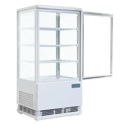 Polar C-Serie Tischkühlvitrine 68 Liter mit gebogener Tür, weiß