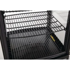 Polar C-Serie Tischkühlvitrine 86 Liter mit gebogener Tür, schwarz