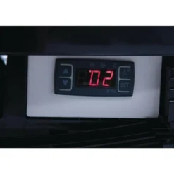 Polar C-Serie Tischkühlvitrine 86 Liter mit gebogener Tür, schwarz