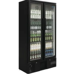 Polar G-Serie Barkühlschrank hoch 2-türig mit Klapptüren