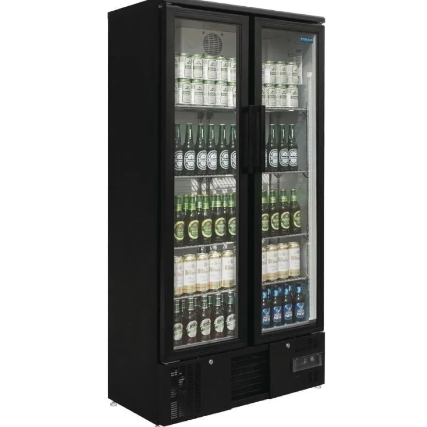 Polar G-Serie Barkühlschrank hoch 2-türig mit Klapptüren