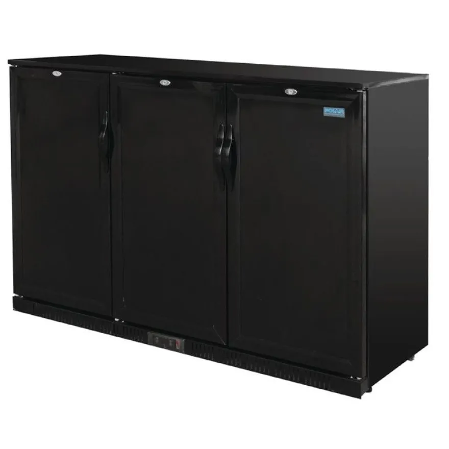 Polar G-Serie Barkühlschrank mit 3 verdeckten Klapptüren 330 Liter