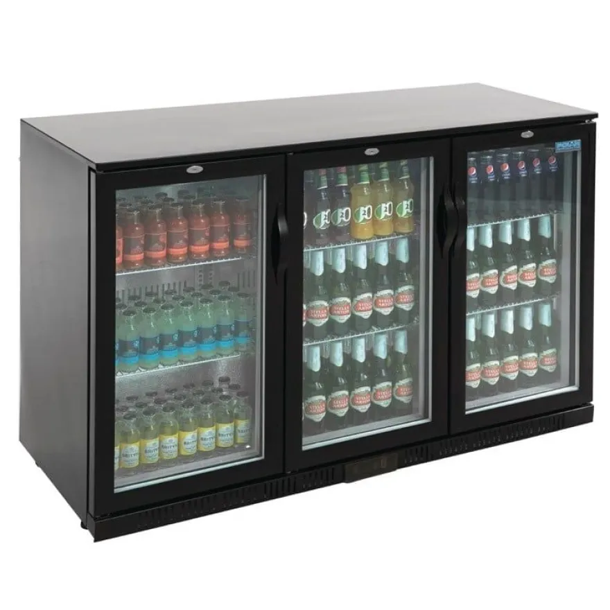 Polar G-Serie Barkühlschrank mit 3 Klapptüren 330 Liter