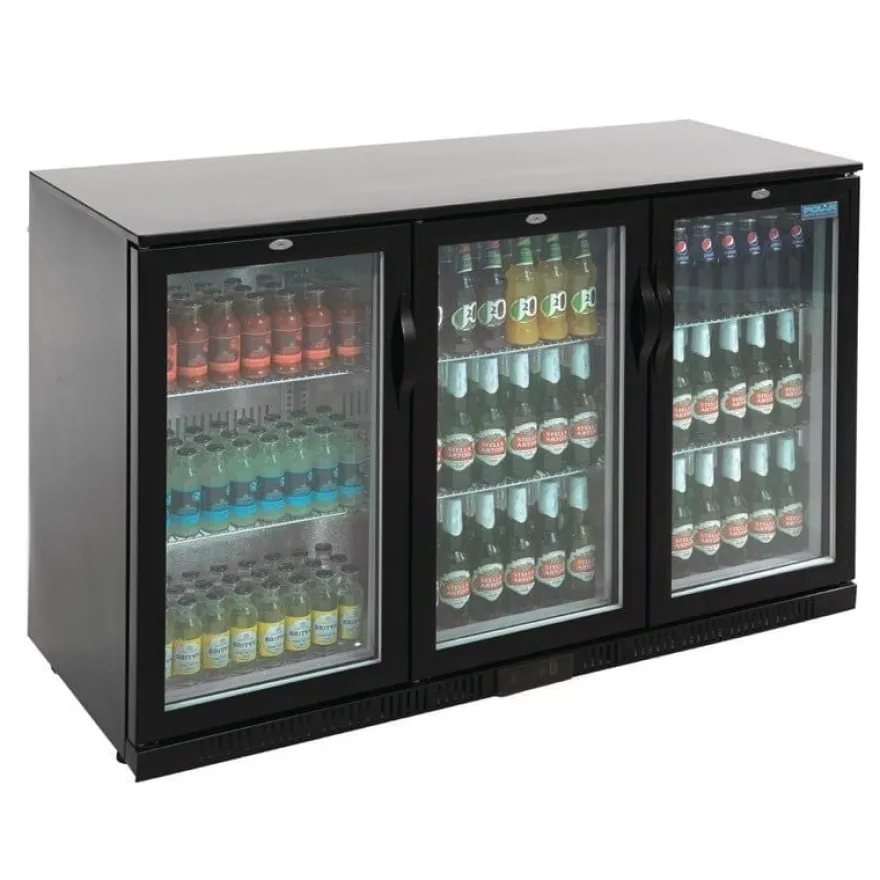 Polar G-Serie Barkühlschrank mit 3 Klapptüren 330 Liter