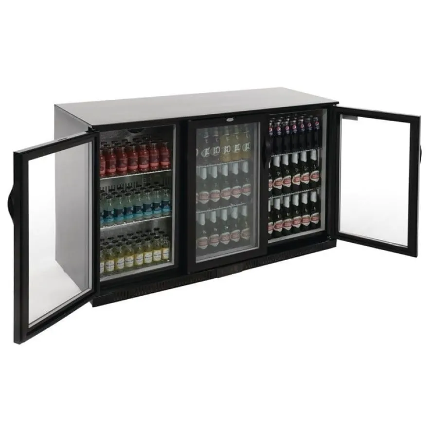 Polar G-Serie Barkühlschrank mit 3 Klapptüren 330 Liter