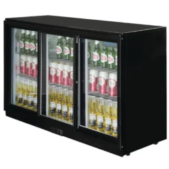Polar G-Serie Barkühlschrank mit 3 Schiebetüren 330 Liter