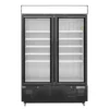 Polar G-Serie Gefrierschrank 920 Liter mit Glastür, schwarz