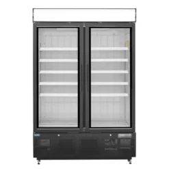 Polar G-Serie Gefrierschrank 920 Liter mit Glastür, schwarz
