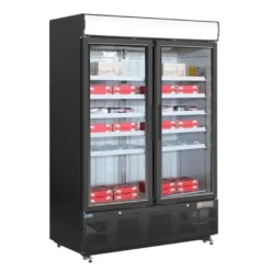Polar G-Serie Gefrierschrank 920 Liter mit Glastür, schwarz