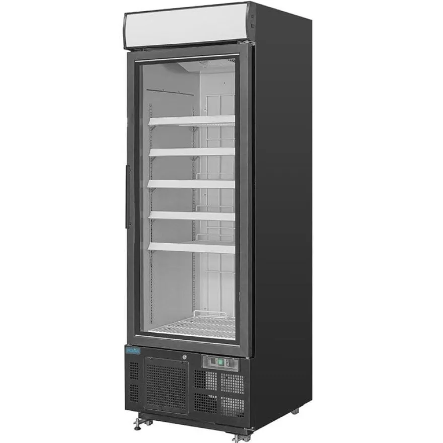 Polar G-Serie Gefrierschrank 412 Liter mit Glastür, schwarz