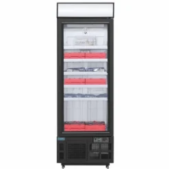 Polar G-Serie Gefrierschrank 412 Liter mit Glastür, schwarz