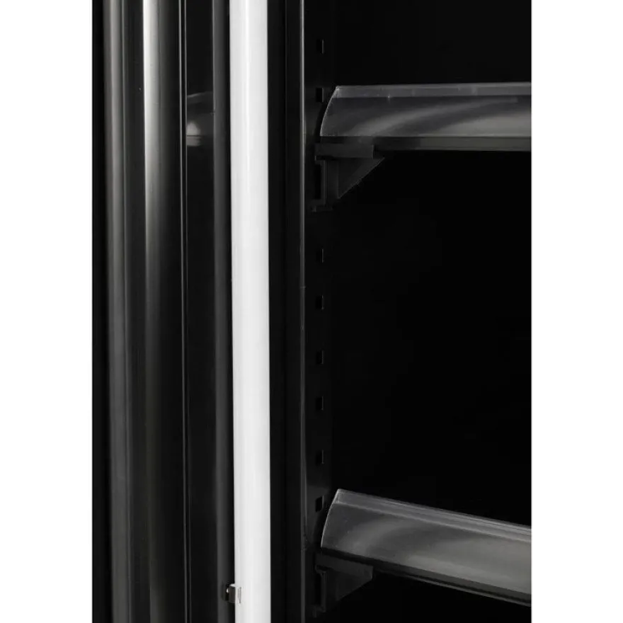 Polar G-Serie Gefrierschrank 744 Liter mit Glastür, 2-türig, schwarz