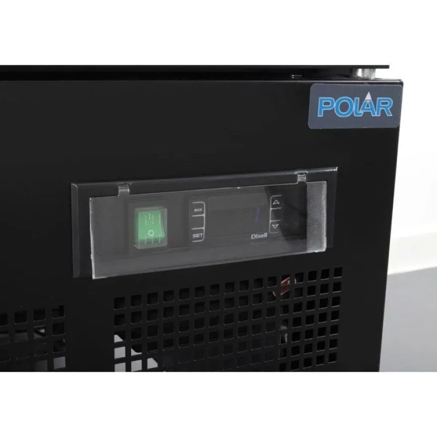 Polar G-Serie Gefrierschrank 744 Liter mit Glastür, 2-türig, schwarz