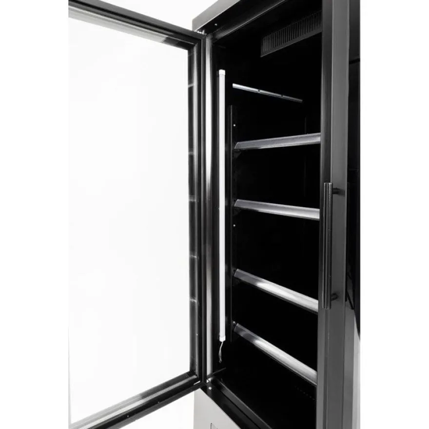 Polar G-Serie Gefrierschrank 744 Liter mit Glastür, 2-türig, schwarz