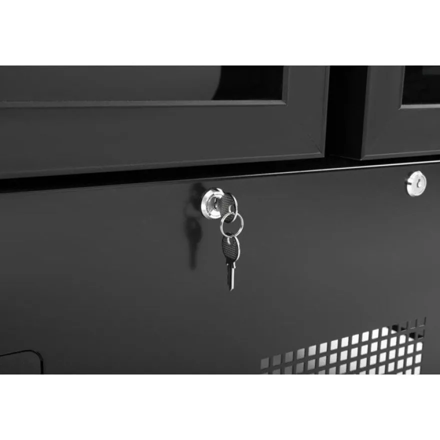 Polar G-Serie Gefrierschrank 744 Liter mit Glastür, 2-türig, schwarz