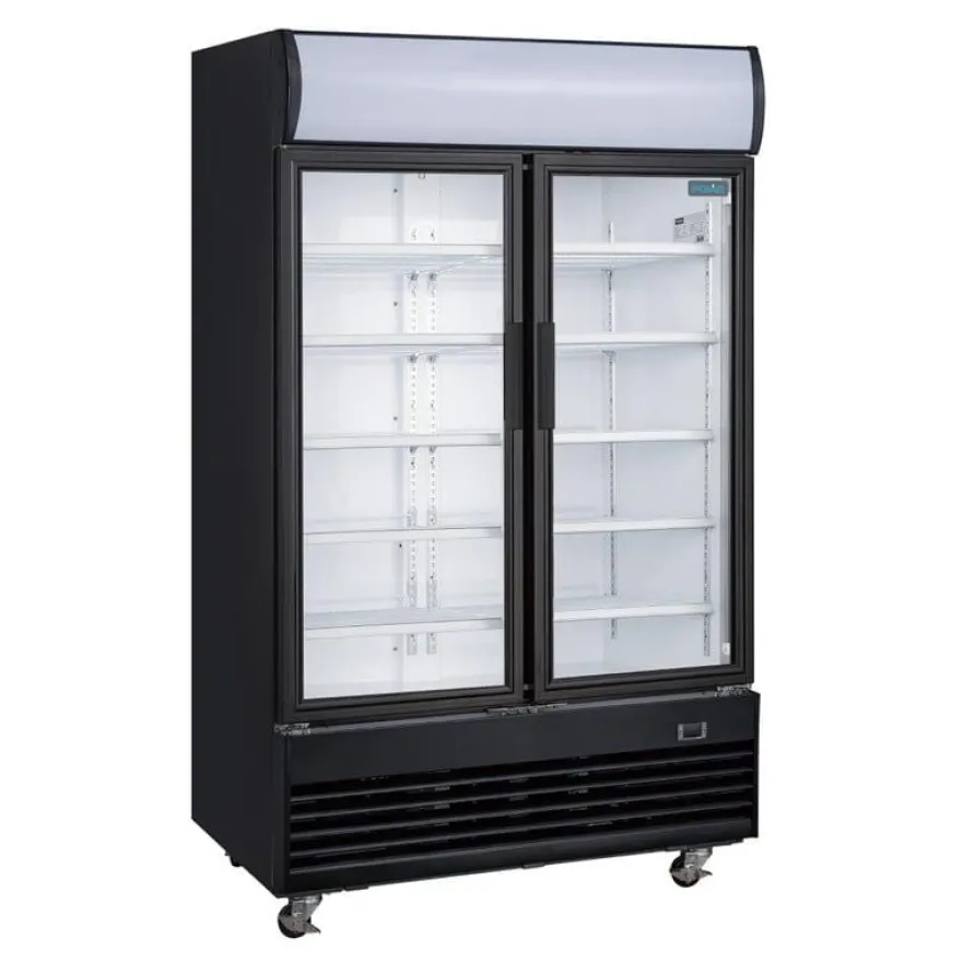Polar G-Serie Getränkekühlschrank 950 Liter mit 2 Klapptüren, schwarz