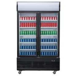 Polar G-Serie Getränkekühlschrank 950 Liter mit 2 Klapptüren, schwarz