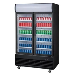 Polar G-Serie Getränkekühlschrank 950 Liter mit 2 Klapptüren, schwarz