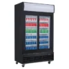 Polar G-Serie Getränkekühlschrank 950 Liter mit 2 Schiebetüren, schwarz