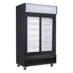 Polar G-Serie Getränkekühlschrank 950 Liter mit 2 Schiebetüren, schwarz