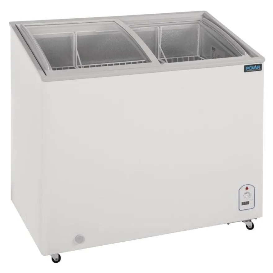 Polar G-Serie Tiefkühltruhe 200 Liter mit Glasschiebedeckel