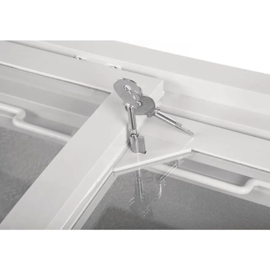 Polar G-Serie Tiefkühltruhe 200 Liter mit Glasschiebedeckel