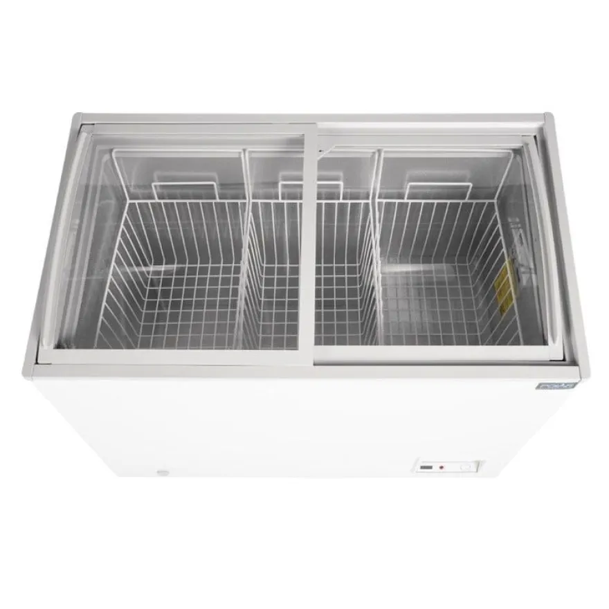 Polar G-Serie Tiefkühltruhe 270 Liter mit Glasschiebedeckel