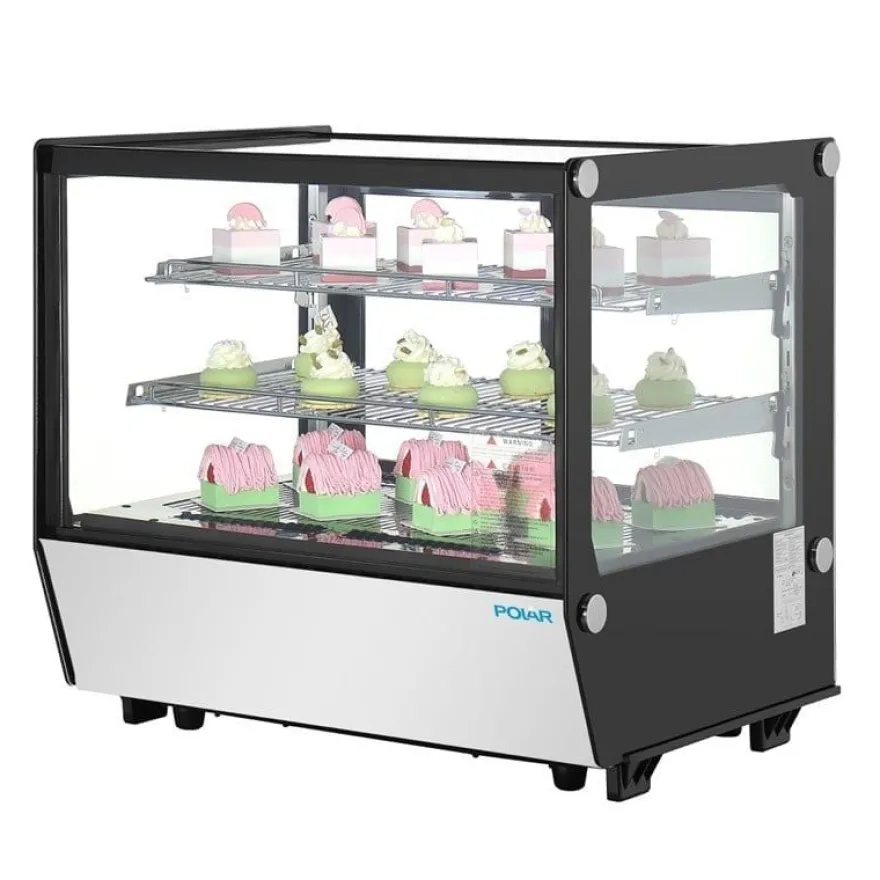 Polar G-Serie Tischkühlvitrine 120 Liter, quadratisch