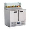 Polar G-Serie 2-türige Pizzakühltheke mit Kühlvitrine 256L