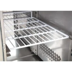 Polar Saladette 4 Türen mit Glasaufsatz
