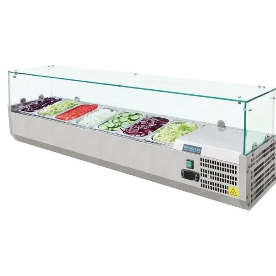 Polar Serie G Aufsatzkühlvitrine 7 x GN1/4