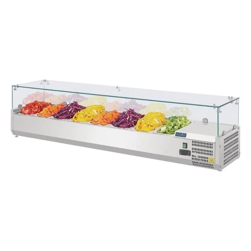 Polar Serie G Aufsatzkühlvitrine 8 x GN1/4