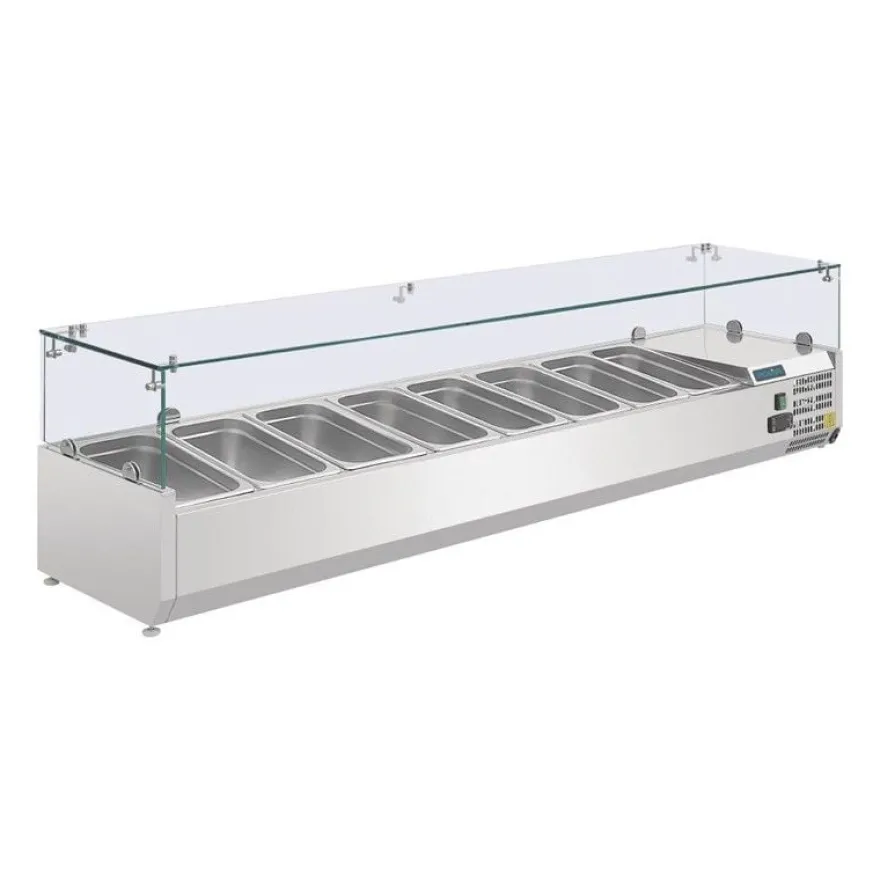 Polar Serie G Aufsatzkühlvitrine 8 x GN1/4