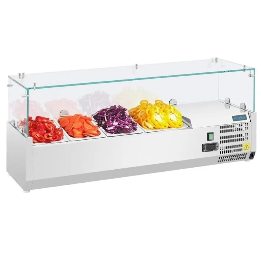 Polar Serie G Aufsatzkühlvitrine für 3x GN1/3 + 1x GN1/2