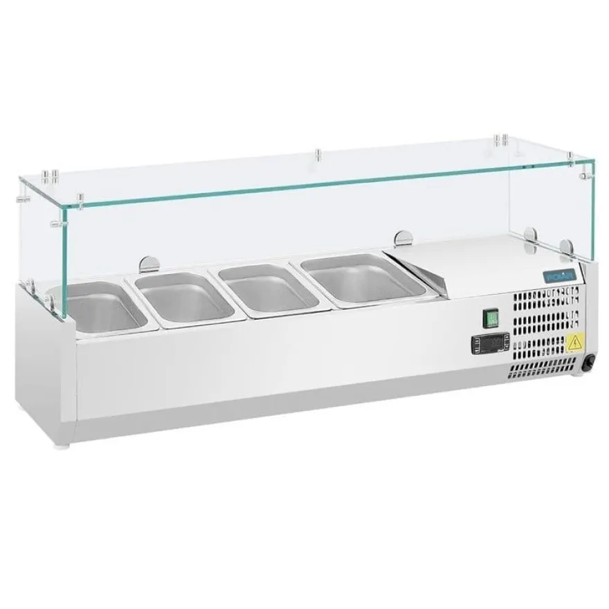 Polar Serie G Aufsatzkühlvitrine für 3x GN1/3 + 1x GN1/2