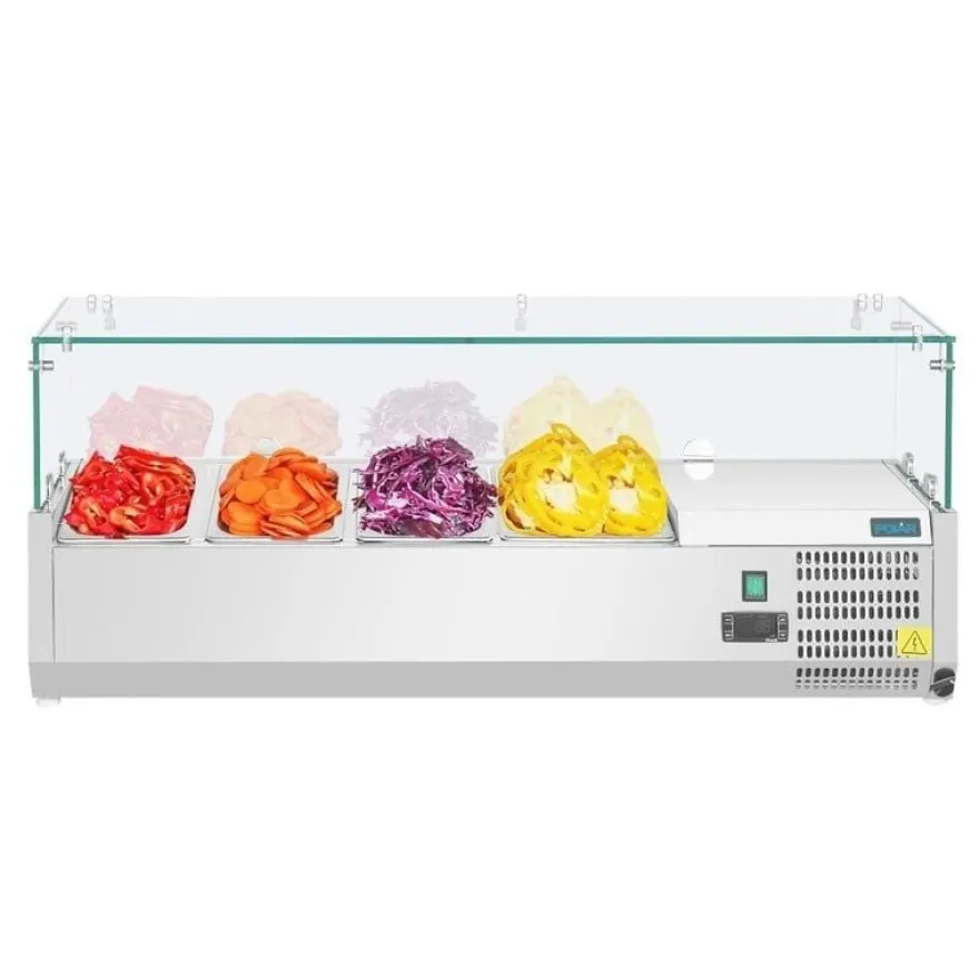 Polar Serie G Aufsatzkühlvitrine für 3x GN1/3 + 1x GN1/2
