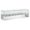 Polar Serie G Aufsatzkühlvitrine für 5x GN1/3 und 1x GN1/2