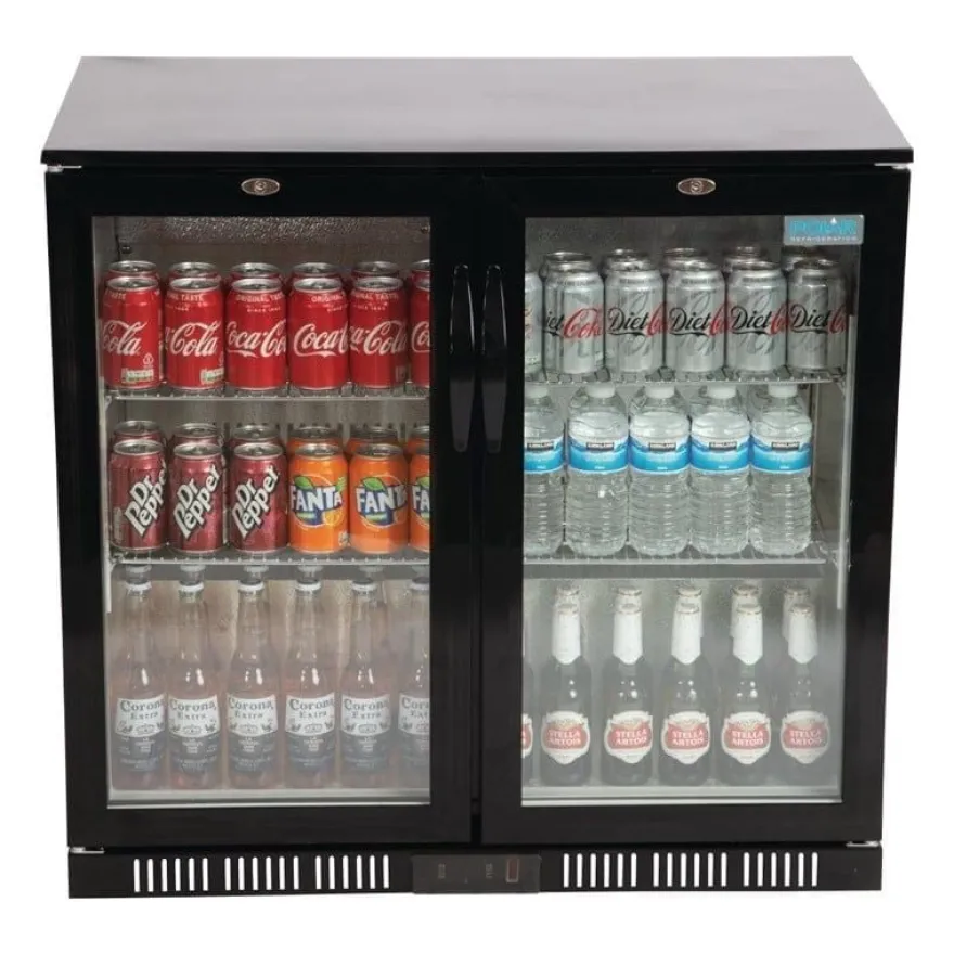 Polar Serie G Barkühlschrank mit 2 Klapptüren 198L