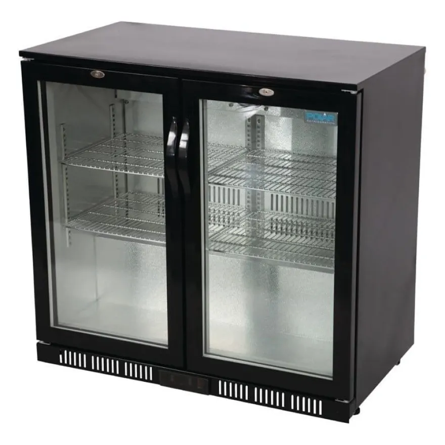 Polar Serie G Barkühlschrank mit 2 Klapptüren 198L